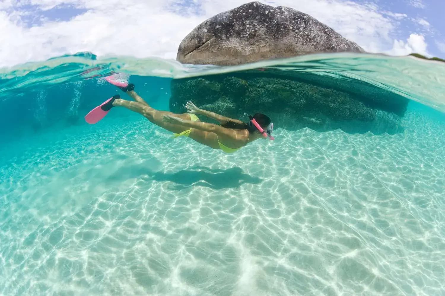 Snorkeling in Clear
Caribbean Waters